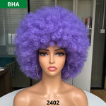 BELA HAIR AFRO - Peruca Sintética Black Power Com Franja