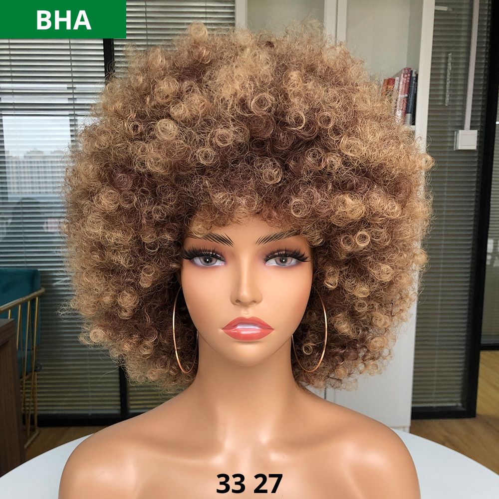 BELA HAIR AFRO - Peruca Sintética Black Power Com Franja