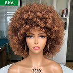 BELA HAIR AFRO - Peruca Sintética Black Power Com Franja