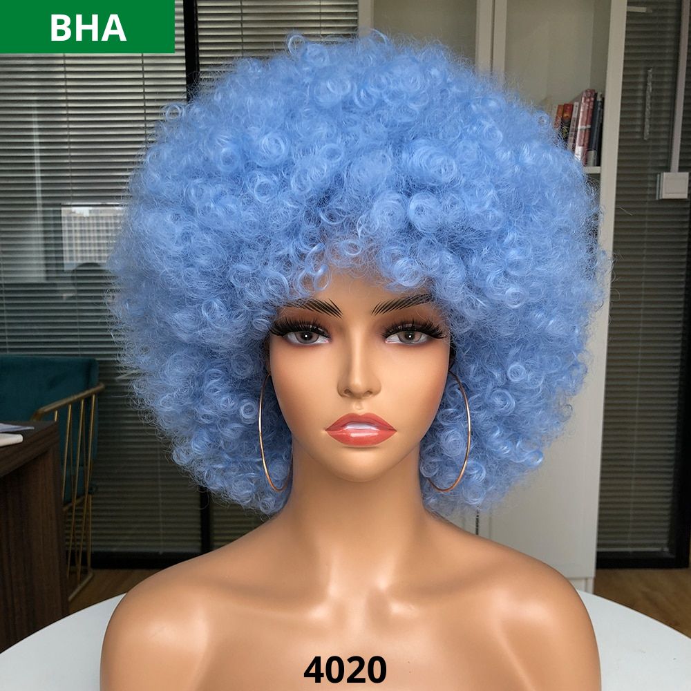 BELA HAIR AFRO - Peruca Sintética Black Power Com Franja