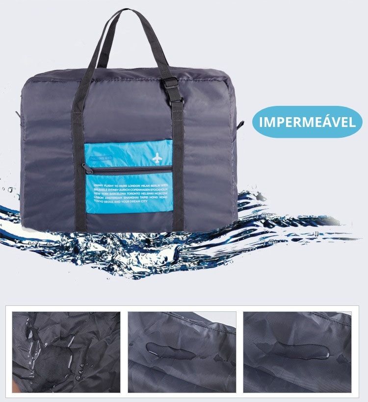 COMPACTA BAG - Bolsa Impermeável Pequena ao Guardar e Grande ao Usar