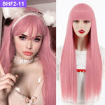 BELA HAIR FRAN 2 - Peruca Sintética Longo Liso Com Franja