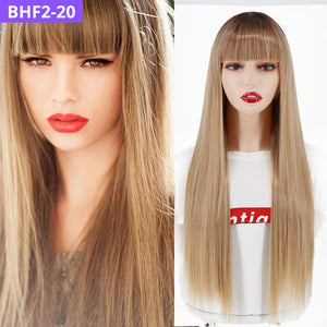 BELA HAIR FRAN 2 - Peruca Sintética Longo Liso Com Franja