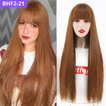 BELA HAIR FRAN 2 - Peruca Sintética Longo Liso Com Franja