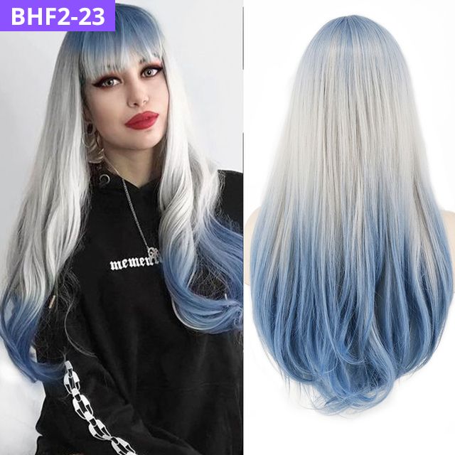 BELA HAIR FRAN 2 - Peruca Sintética Longo Liso Com Franja