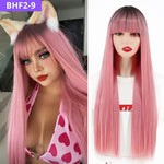 BELA HAIR FRAN 2 - Peruca Sintética Longo Liso Com Franja