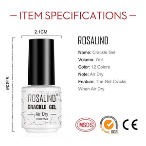 Esmalte de Unha Gel Rosalind - Efeito Crackle