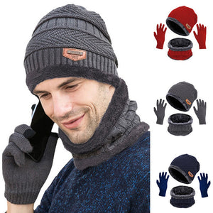 TRIO HOT POWER - Combo Gorro Cachecol e Luvas