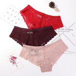 Calcinha em Renda Sexy Lace - Kit com 3 peças