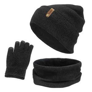 TRIO HOT POWER 2 - Combo de Inverno Gorro Cachecol e Luvas