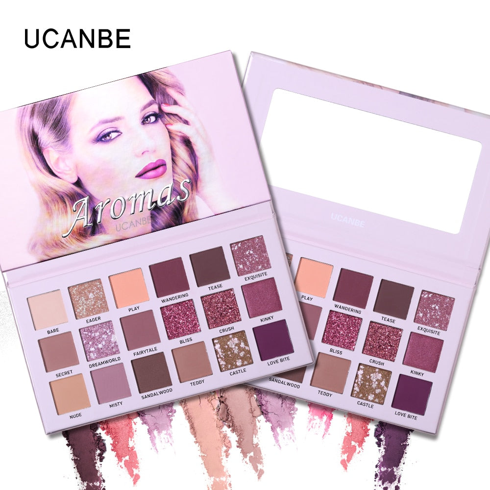 Paleta de Sombras UCANBE - 18 Cores