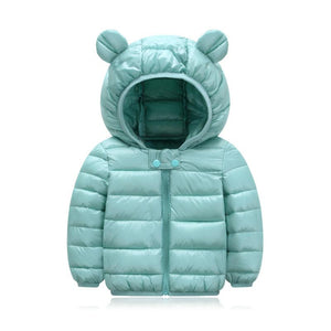 Jaqueta Infantil Puffer com Capuz - Basic Colors