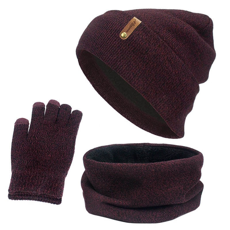 TRIO HOT POWER 2 - Combo de Inverno Gorro Cachecol e Luvas