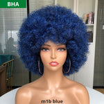 BELA HAIR AFRO - Peruca Sintética Black Power Com Franja