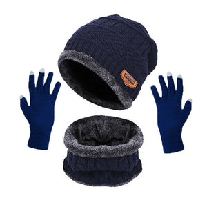 TRIO HOT POWER - Combo Gorro Cachecol e Luvas