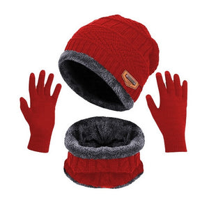 TRIO HOT POWER - Combo Gorro Cachecol e Luvas