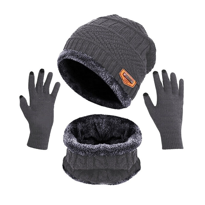 TRIO HOT POWER - Combo Gorro Cachecol e Luvas