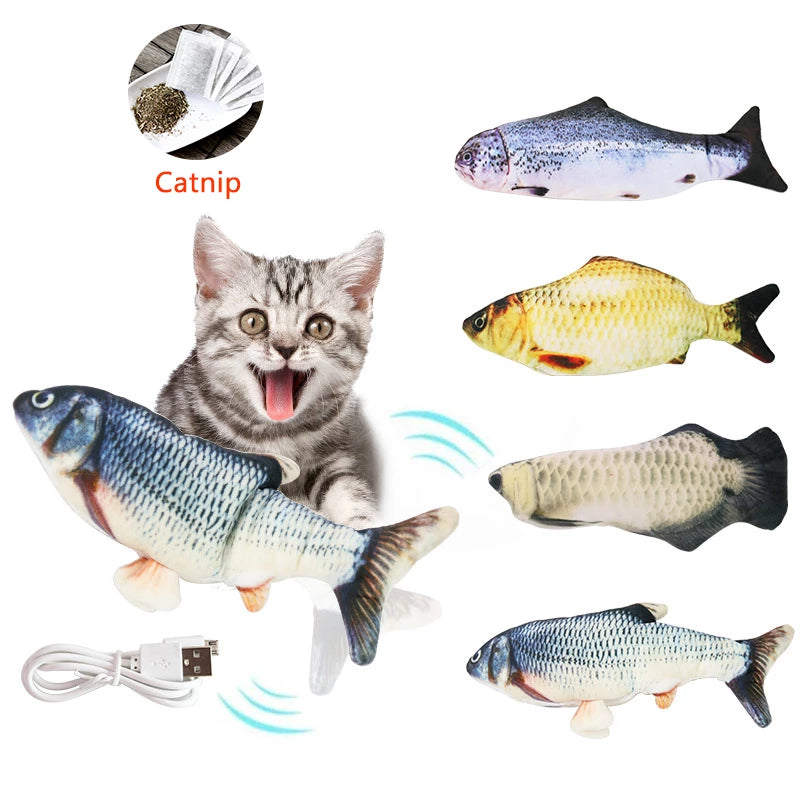 FISH CAT TOY - Brinquedo Pet Diversão Para o Seu Gatinho