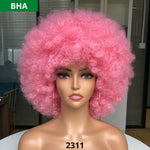 BELA HAIR AFRO - Peruca Sintética Black Power Com Franja