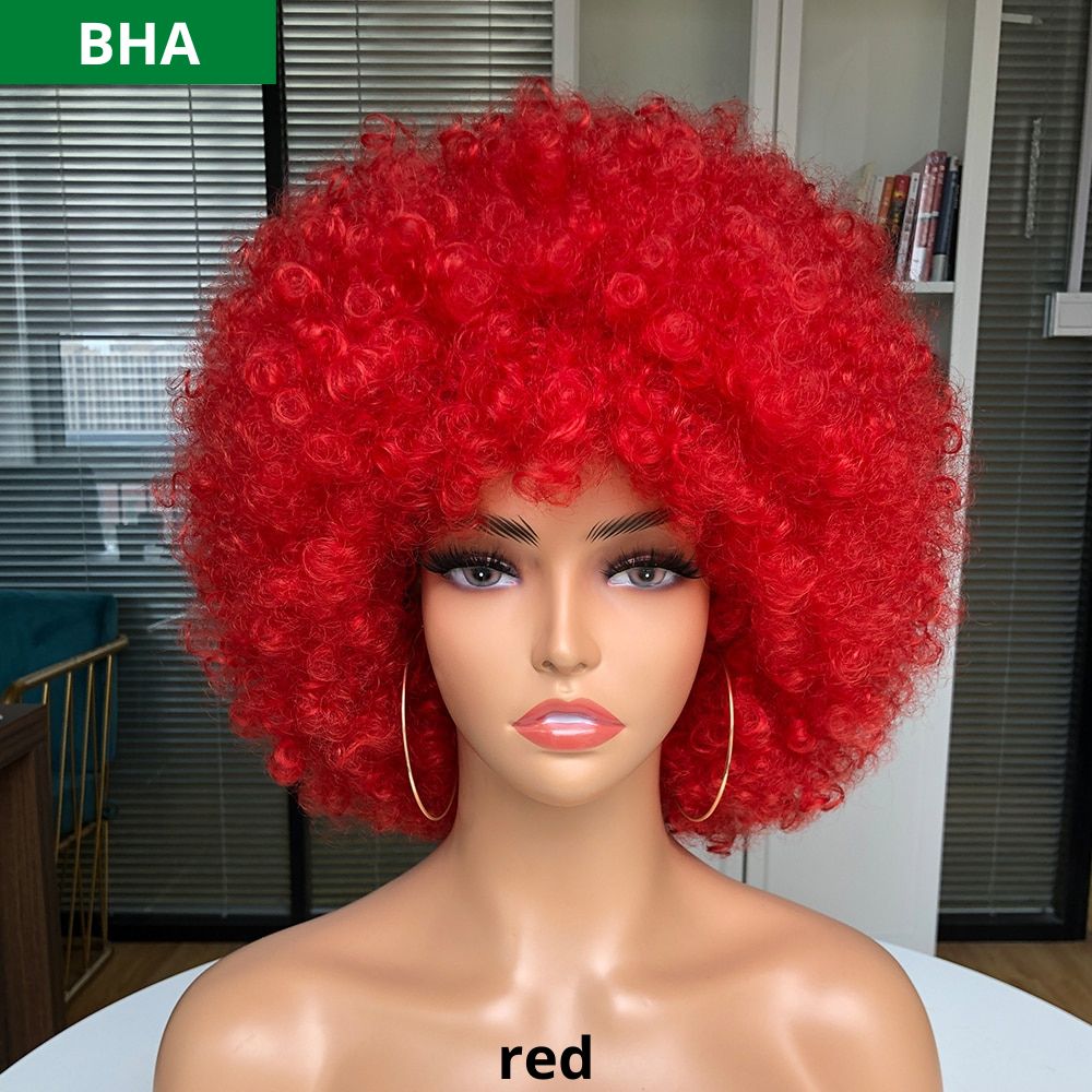 BELA HAIR AFRO - Peruca Sintética Black Power Com Franja